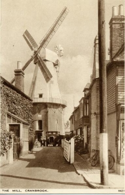 Union Mill, a subscription mill built at Cranbrook, Kent in 1814 (Postcard from the SPAB Collection, Mills Archive Collection, SPAB-23398)