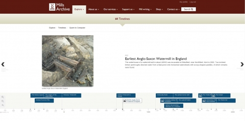 Example entry from our interactive timeline: the story of flour milling from 6000BC to the present