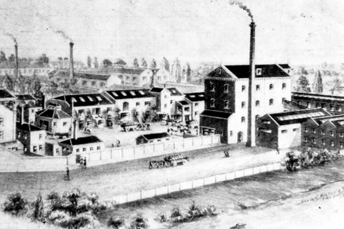 Paine's Brewery and Stone Flour Mill, 1900