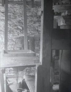 Internal woodwork at Gellidywill Mill