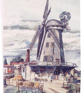 Painting of Upminster windmill