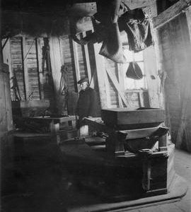 Alfred Abraham on the Stone Floor of the mill