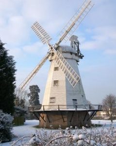 Upminster Windmill in winter