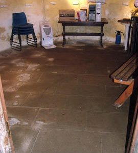 The completed basement floor at Heage Tower Mill