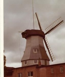 Preserved (converted?) smock mill at Meldorf, West Germany