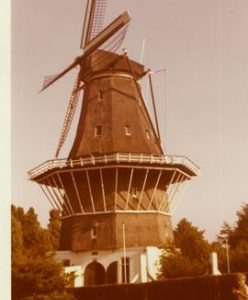 Preserved smock mill at Amsterdam, Holland, 1973