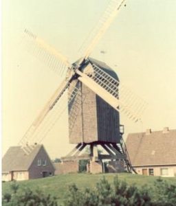 Preserved Belgian post mill, 1974