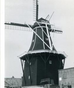 Preserved Dutch smock mill, location unknown, 1971