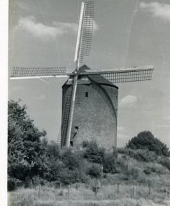 Preserved tower mill at Zeddam, Holland, 1971
