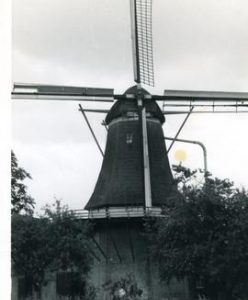 Preserved Dutch smock mill, location unknown (same mill as in GUYB-FW2-013), 1971