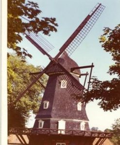 Preserved smock mil at The Citadel, Copenhagen, Denmark, 1972