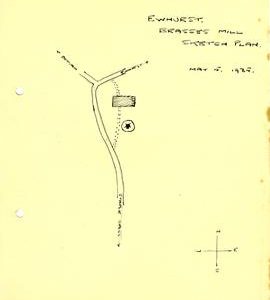 Brasses Mill, Ewhurst sketch plan