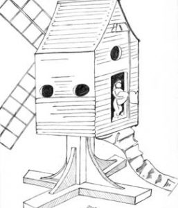 Post mill, England