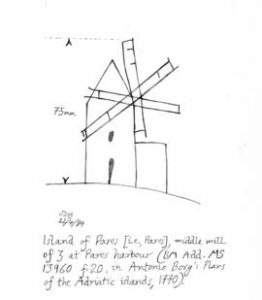 Tower mill, Paroikia, Paros, Greece