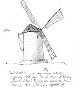 Tower mill, Vathy, Ithaca, Greece