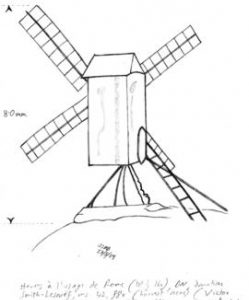 Medieval post mill