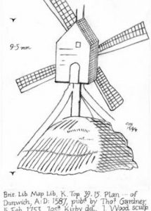 One of two post mills, Dunwich