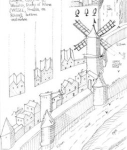 Tower mill on the old city walls, Wesel