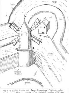 Tower mill on the old city walls, Wesel