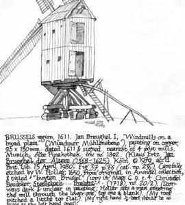 Post mill near Brussels