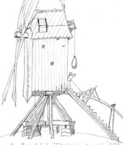 Post mill painted by Jan Breughel