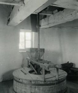 Set of stones on the stone floor, Stansted Windmill, Stansted Mountfitchet
