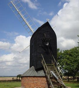 Rear view, Six Mile Bottom Mill, Burrough Green