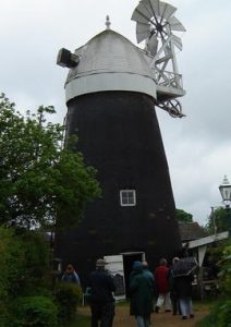 Tower mill, Bardwell, seen on SPAB outing before fitting of sails