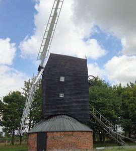 External side view, Six Mile Bottom Mill, Burrough Green