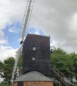 External side view, Six Mile Bottom Mill, Burrough Green