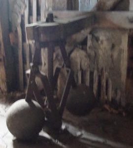 Tail governor on stone floor, Six Mile Bottom Mill, Burrough Green