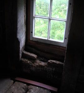 On stone floor, Six Mile Bottom Mill, Burrough Green