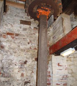 Stone nut and quant, tower mill, Bidston