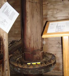 Upright shaft and crownwheel, Ashton Mill, Chapel Allerton