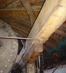 Brakewheel, sheer and winding gear, Chesterton Windmill, Chesterton