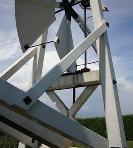 Fantail, carriage and gearing, Jill Mill, Clayton