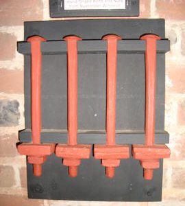 Hand-forged nuts and bolts from Nyetimber mill, Jill Mill, Clayton