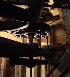 Great spur wheel, stone nut and tentering gear, Cromer Mill, Cromer