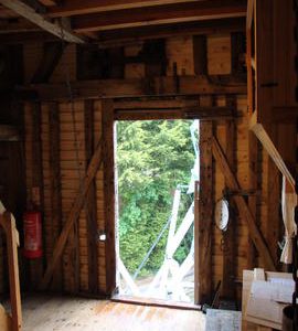 Spout floor rear framing, Cromer Mill, Cromer