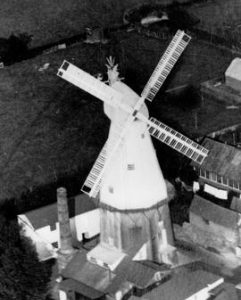 Aerial photograph of Union Mill buildings