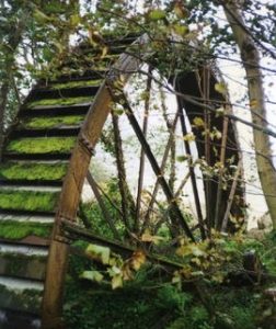 Virginia Waters China Clay pit - 32' x 3' 6 waterwheel Harvey 1883