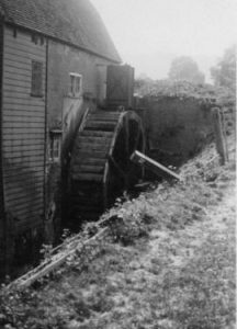 Court Mill, Steyning, with waterwheel