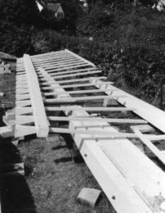 New sweep laid out on ground, Durrington Mill, High Salvington