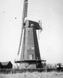 Outwood Smock Mill, Outwood, in a disused condition