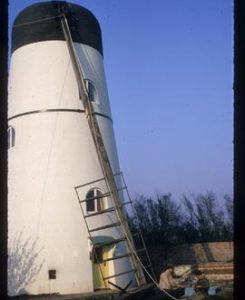 Remaining sail being lowered to ground, Waterhall Mill, Patcham