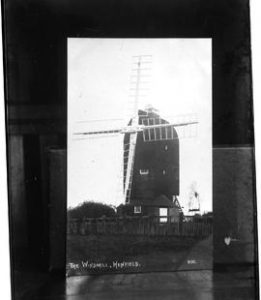 New Mill, Henfield, preserved with sail frames and tailpole fantail