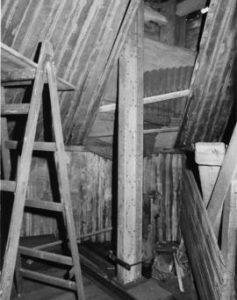Inside upper (wooden) storey of roundhouse, New Mill, Cross in Hand
