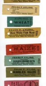 Coloured tickets for mill products - Ayling, Terwick Mill