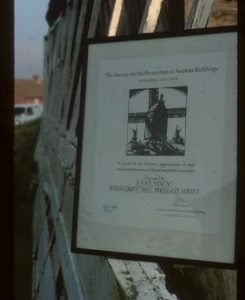 Sail and certificate, Ovenden's Mill, Polegate