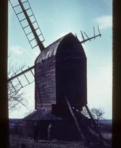 Post mill, Ashdon, derelict, with four sails